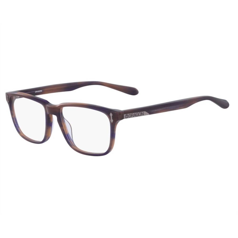NEW DRAGON ALLIANCE men's dr188 downington rectangle eyeglasses in blue brown